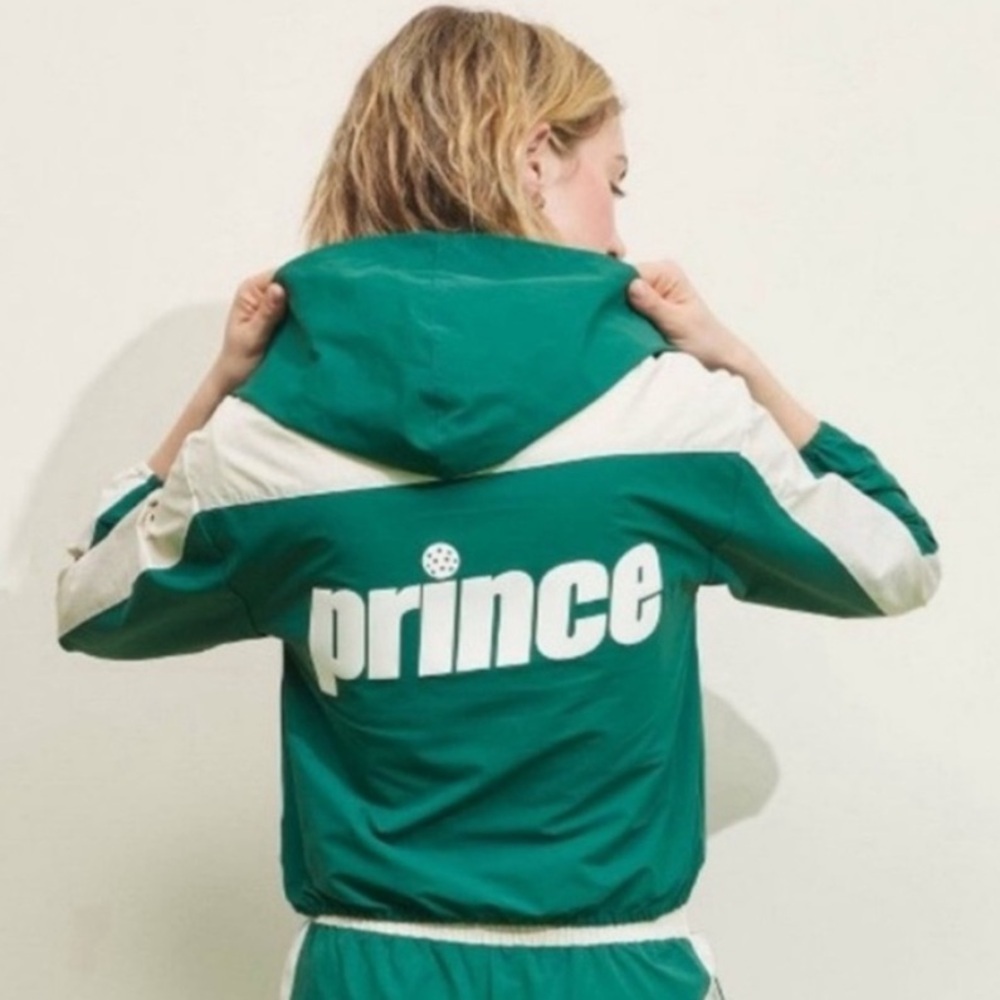 Prince Women’s Pickleball Hooded Zip-Up Crop Jacket Large